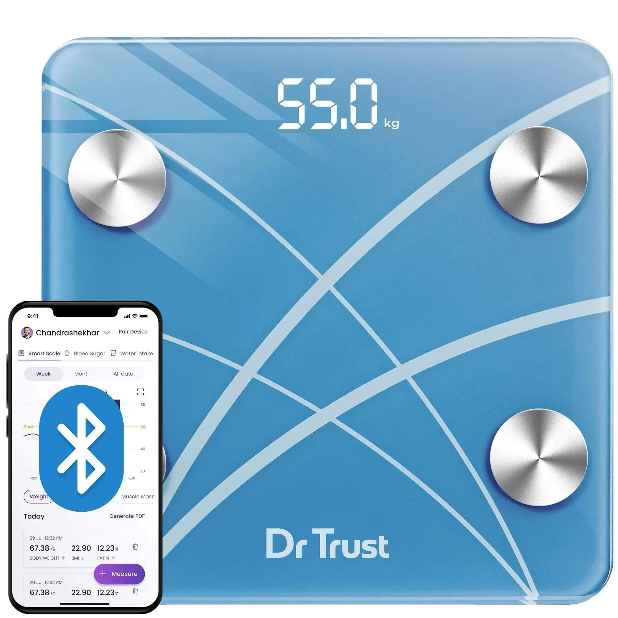 Dr Trust USA 519 Smart Body Fat and Composition Scale