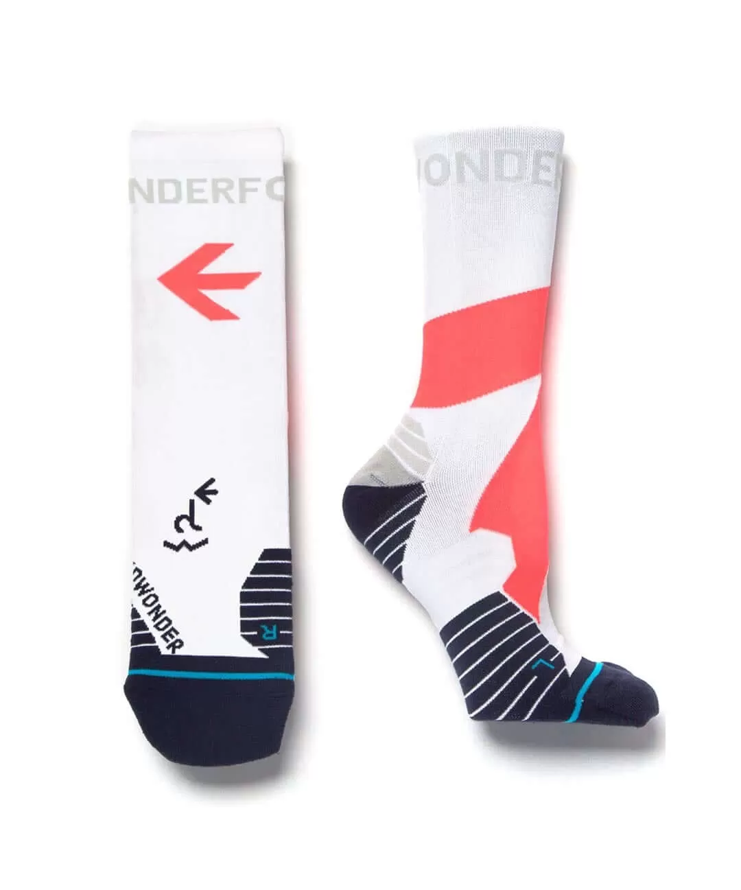 EdWonder x Stance Wonderfool Performance Socks [Explore] - White Pink