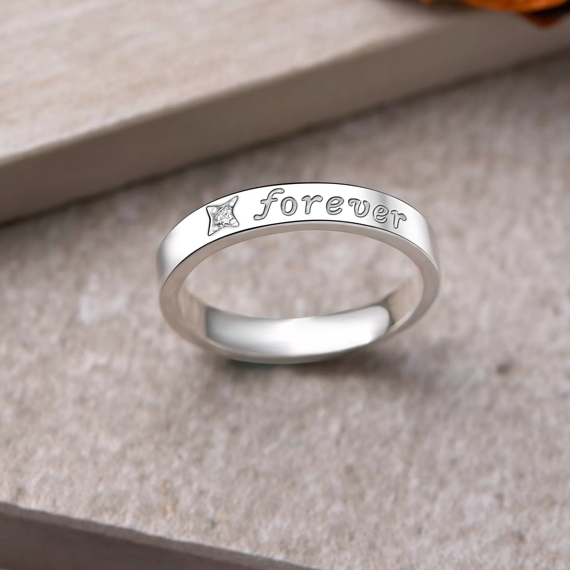 Everlasting Love Matching Promise Rings for Her