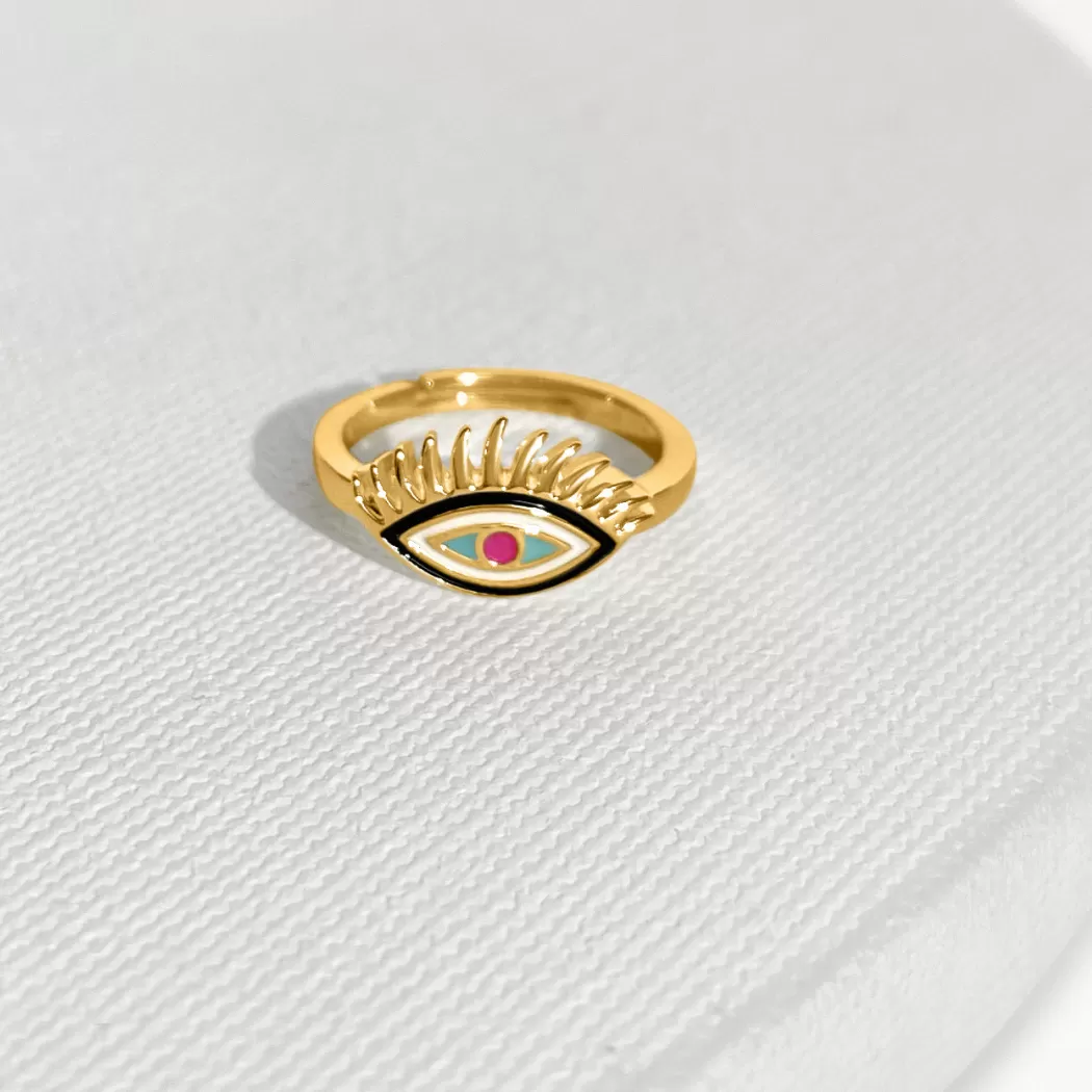 Evil Eye Ring (Wisdom) - Gold