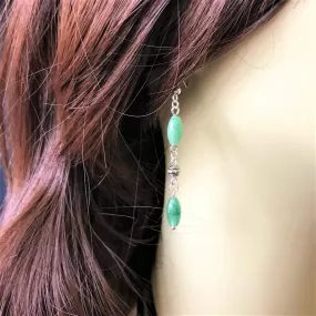 Green Aventurine Dangle Earrings