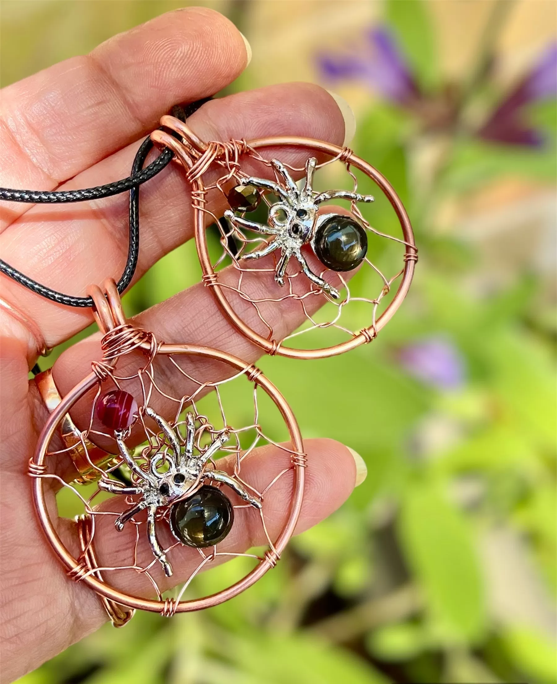 Halloween Spooky Spider Pendants