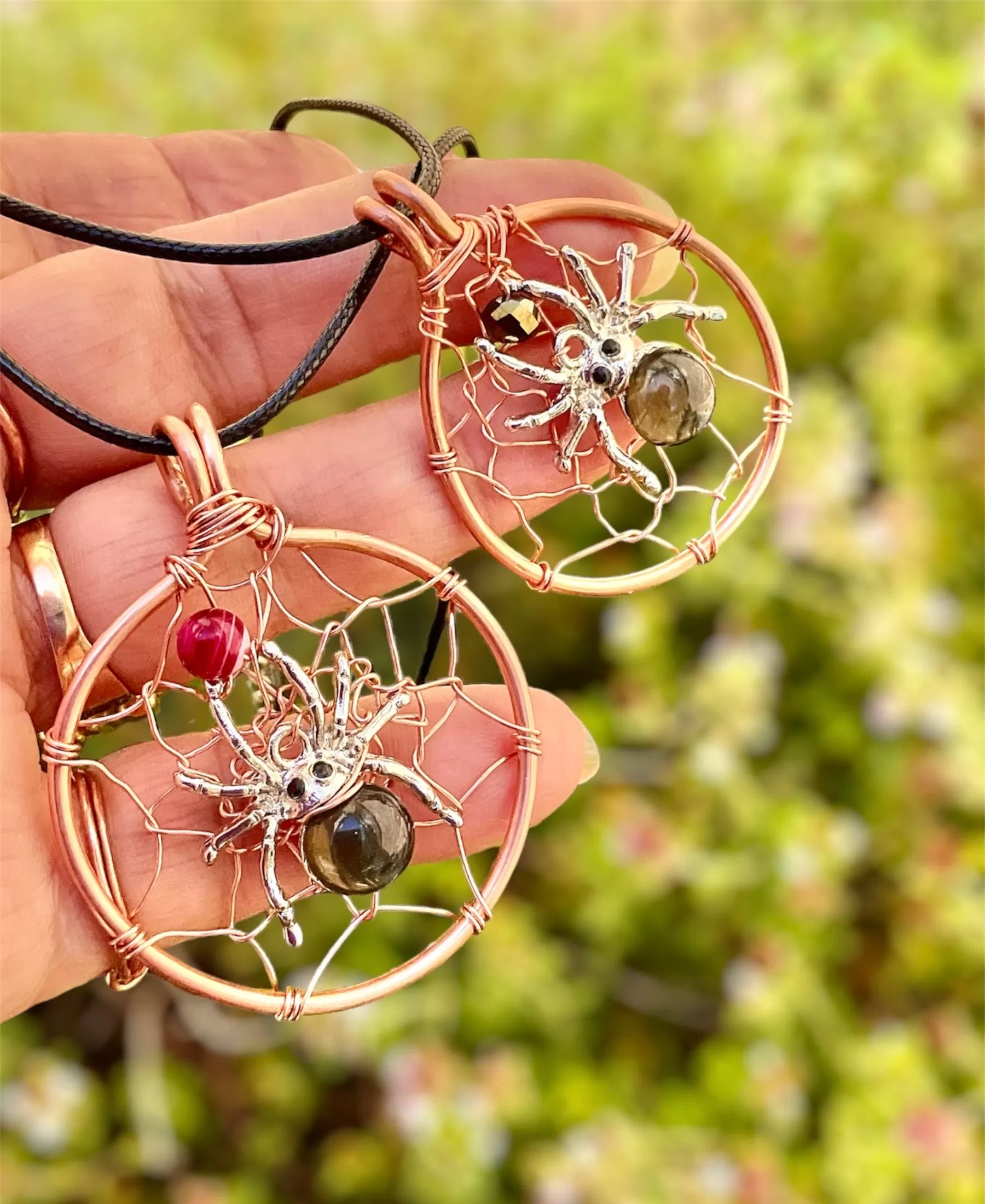 Halloween Spooky Spider Pendants