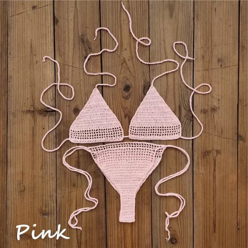 Hand Crochet Mini Bikini Set  micro sexy Bikini set