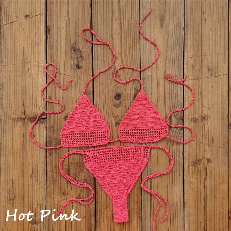 Hand Crochet Mini Bikini Set  micro sexy Bikini set