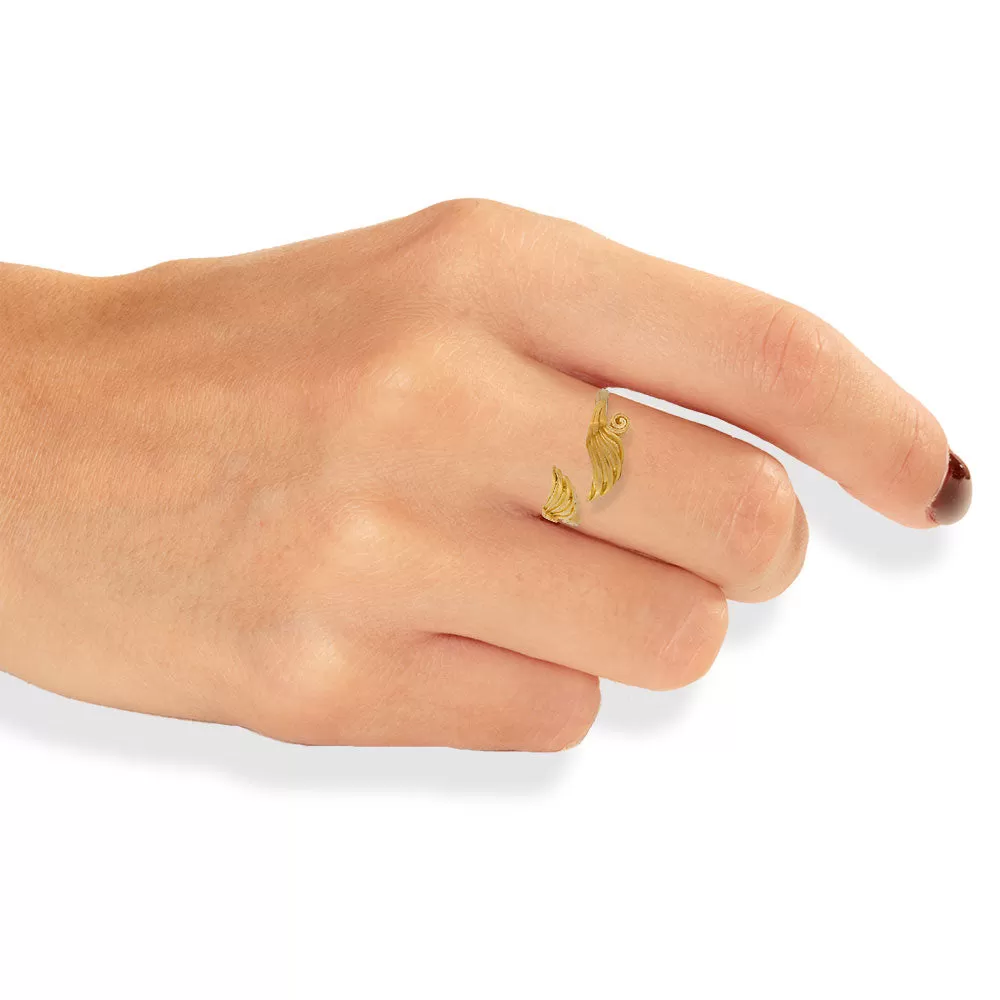 Handmade Gold Plated Silver Ring Oreithyia