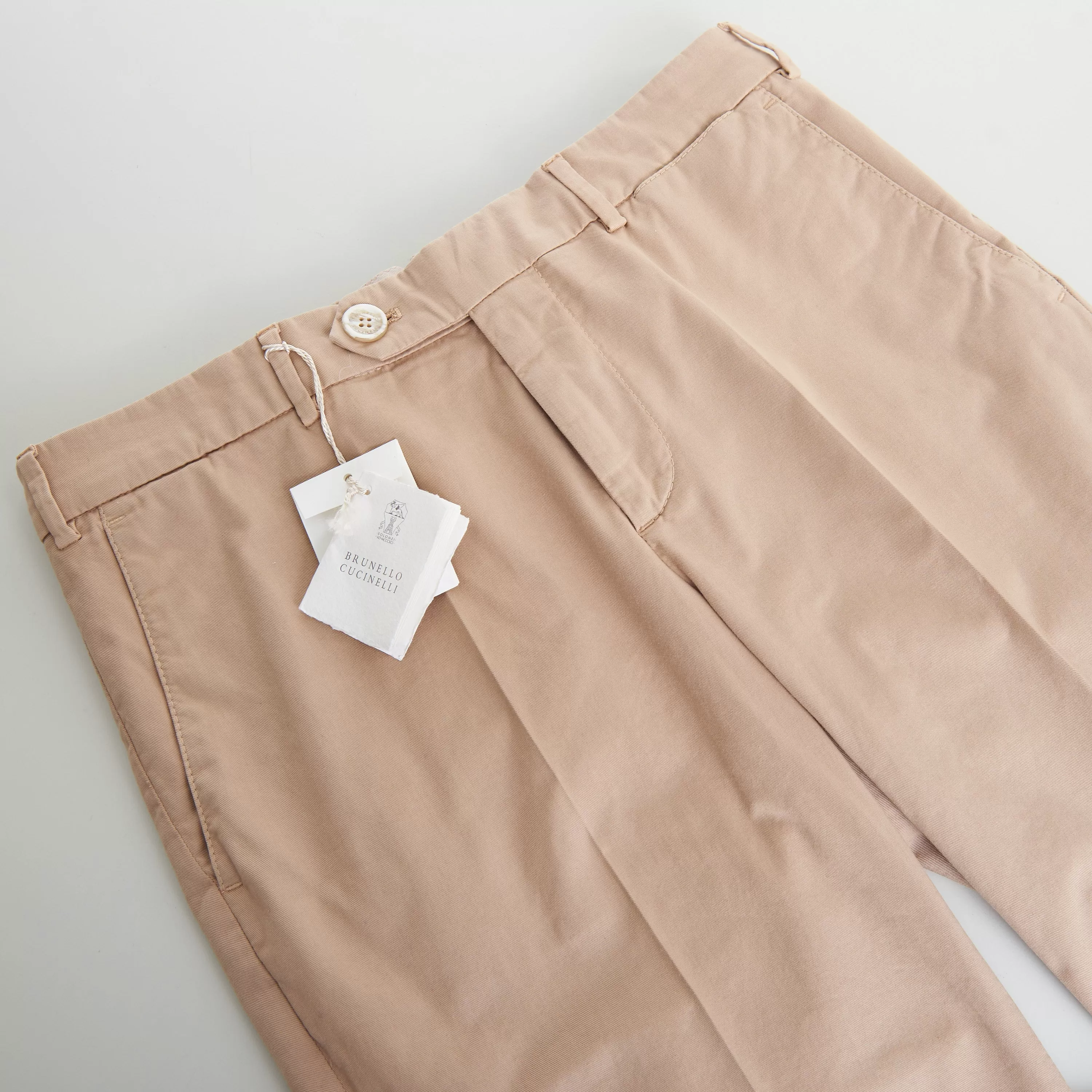 Havana Brown Italian Fit Trousers In American Pima Comfort Cotton Gabardine