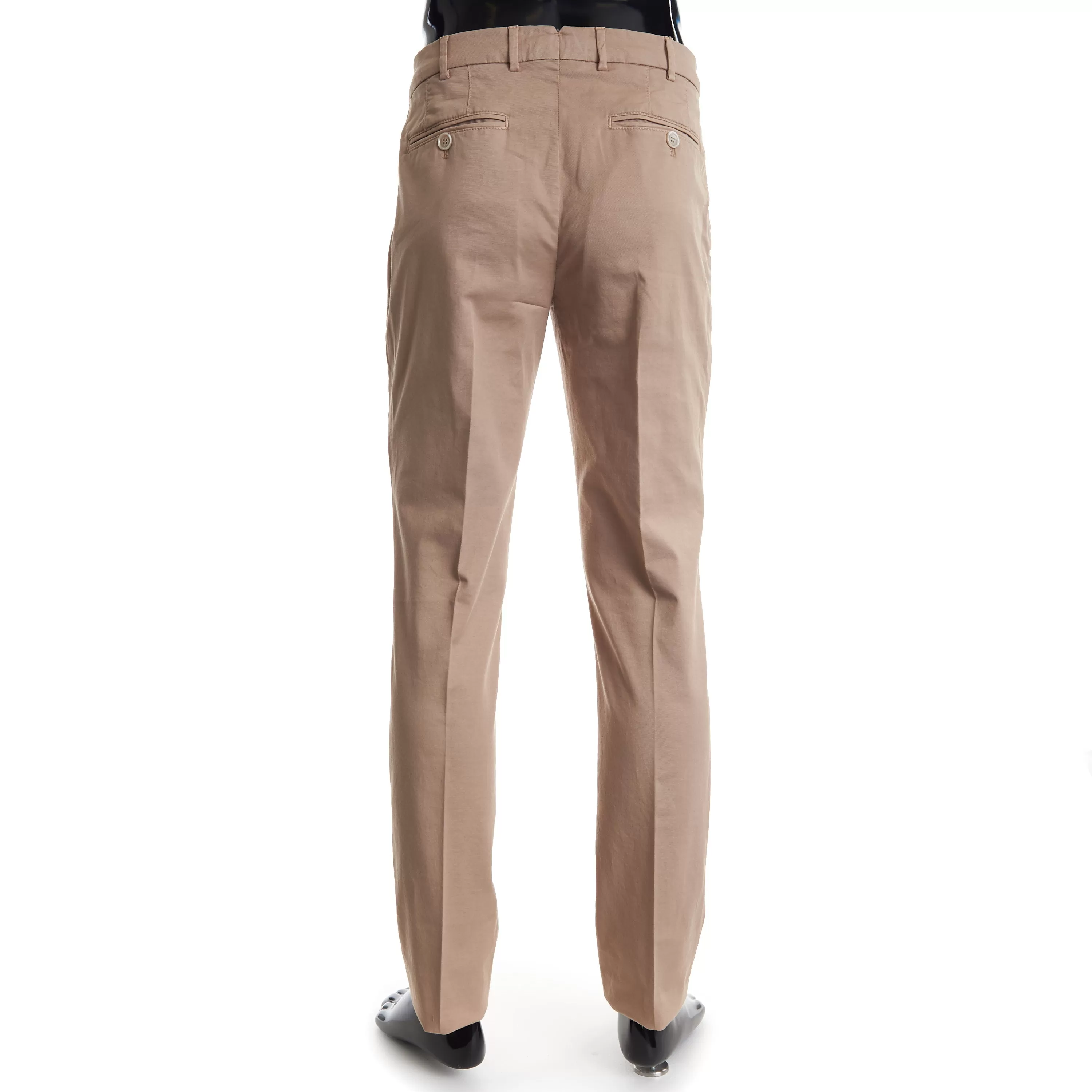 Havana Brown Italian Fit Trousers In American Pima Comfort Cotton Gabardine