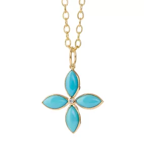 Jardin Sleeping Beauty Turquoise Marquise Pendant