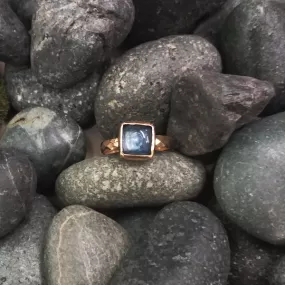 Kyanite Maxi Hammered Ring