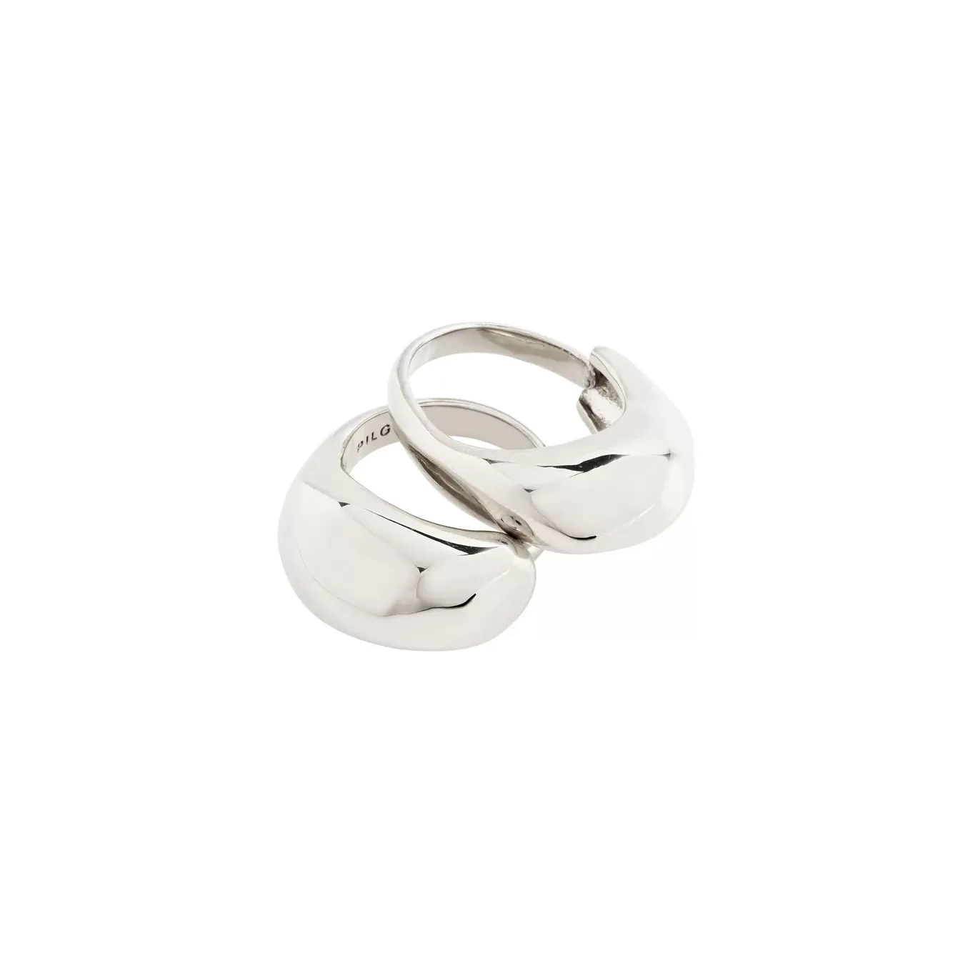 Light Silver Plated Ring Set