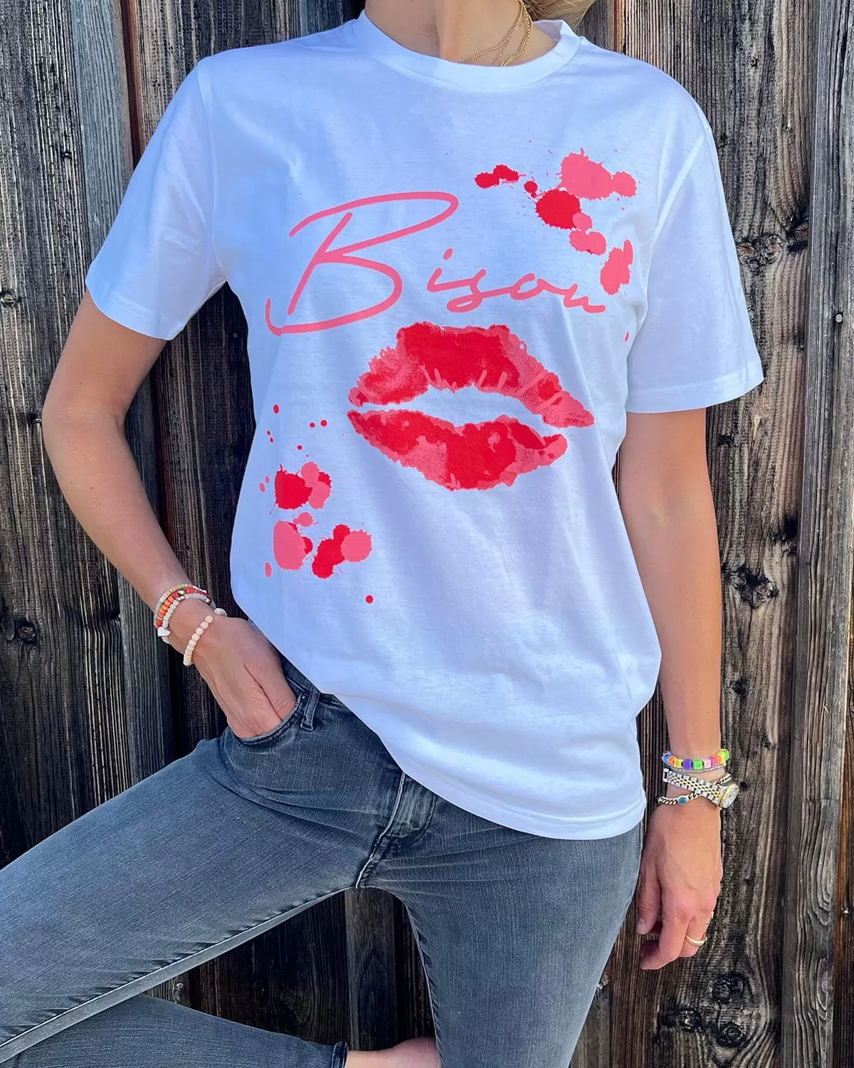 Limitiertes Organic Cotton T-Shirt “Bisou”