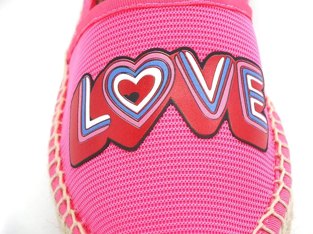 LOVE MOSCHINO Espadrillas Strass Corda Fuxia Rosa JA10192G0EJI0604