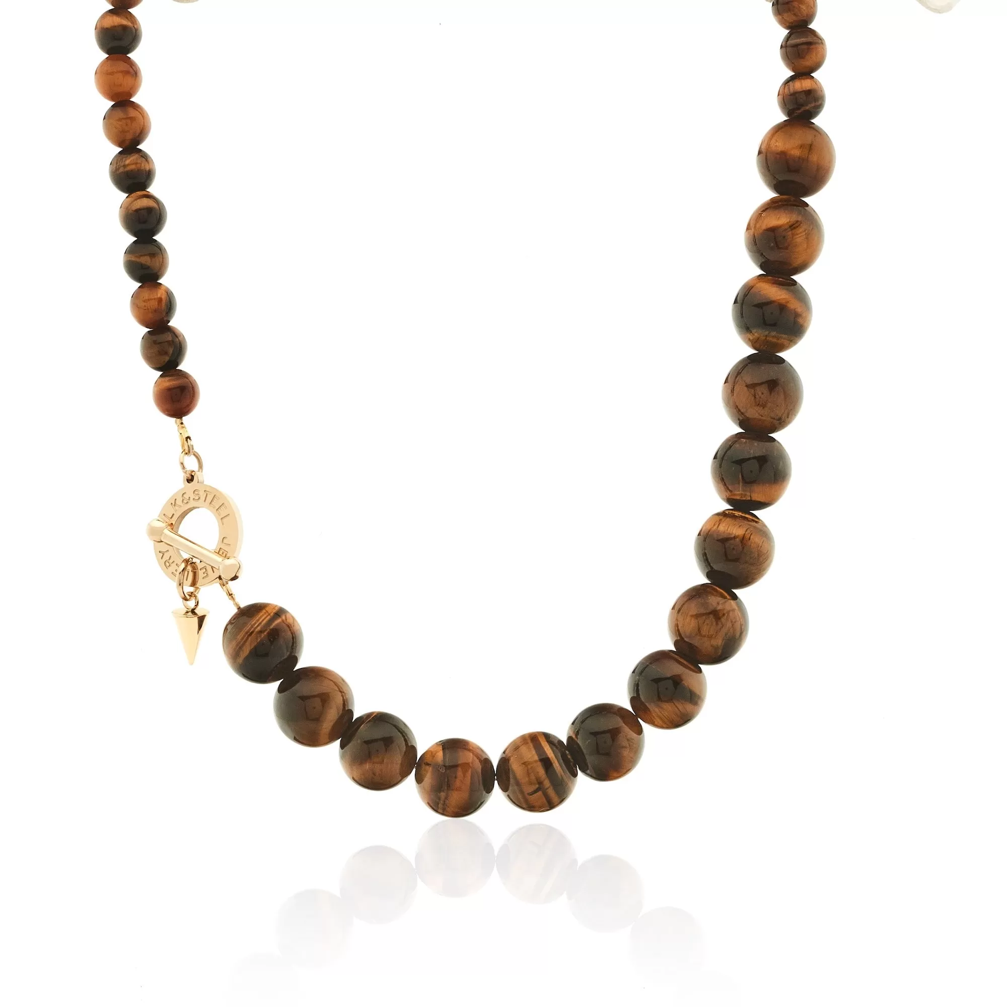 Luna / Necklace  / Tiger's Eye   Gold