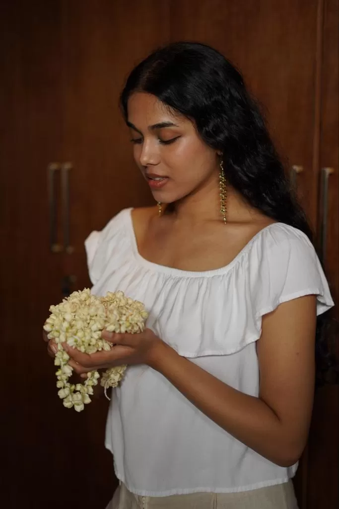 Madurai Closed Jasmine String Earrings