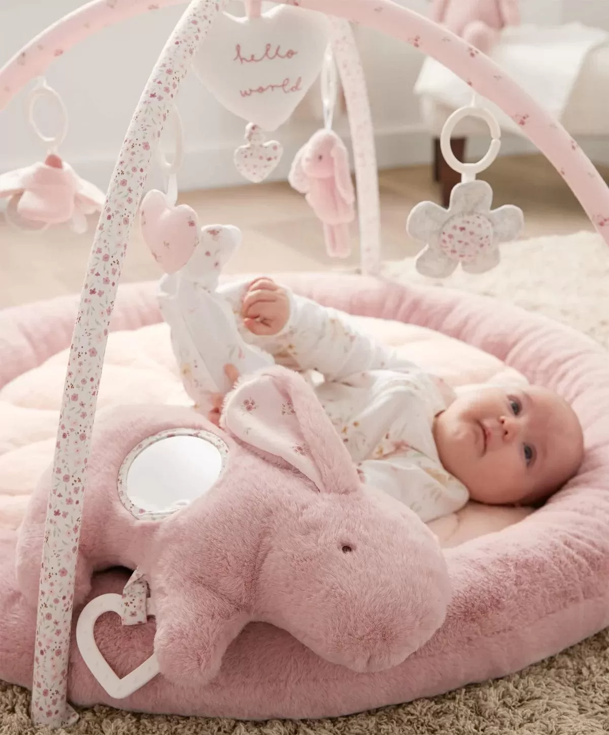 Mamas & Papas Playmat - Welcome to the World, Bunny Pink