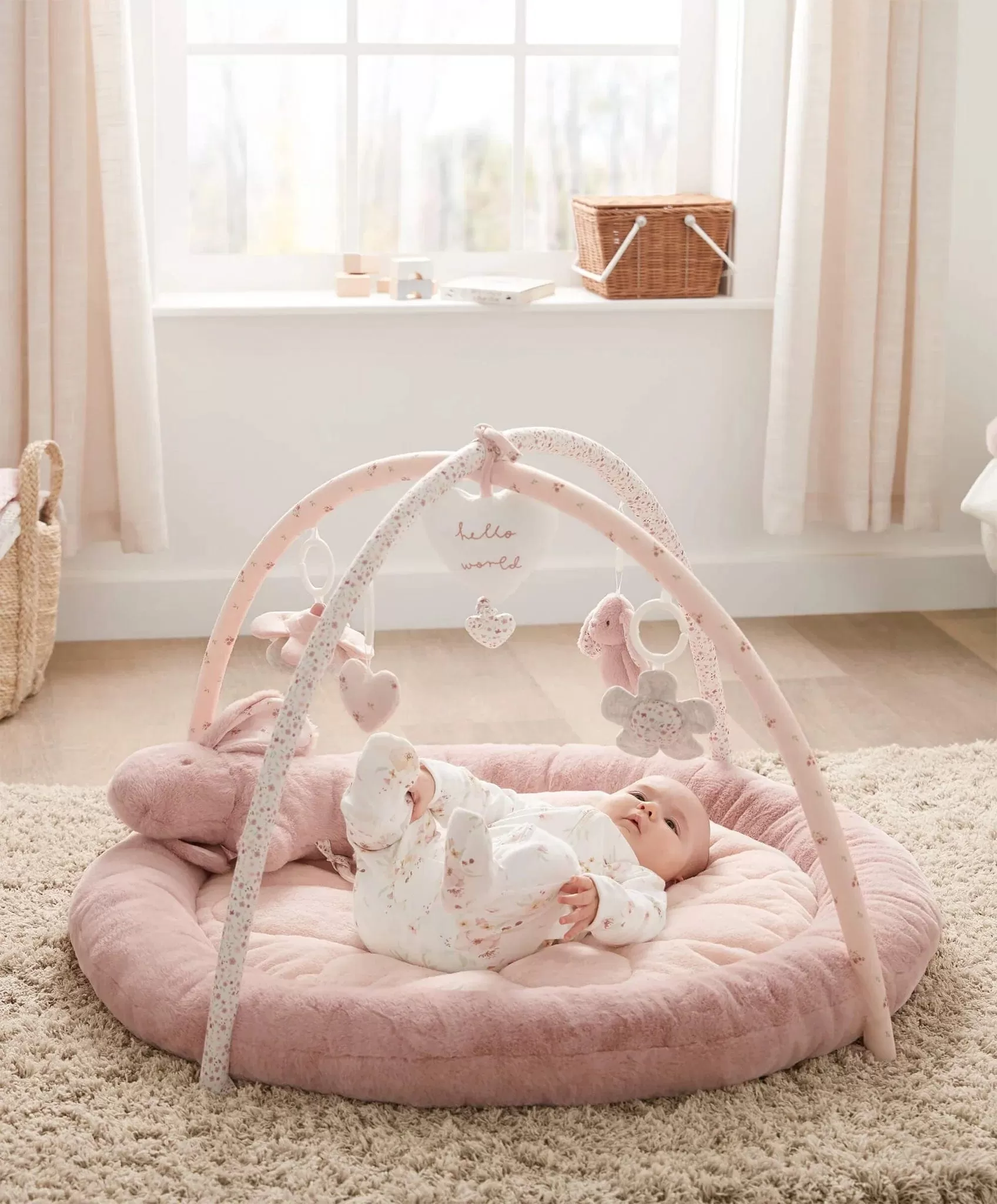 Mamas & Papas Playmat - Welcome to the World, Bunny Pink