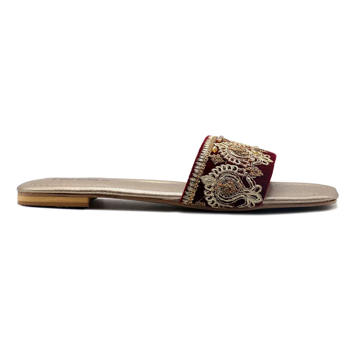 Maroon Ethnic Slipper L00350015