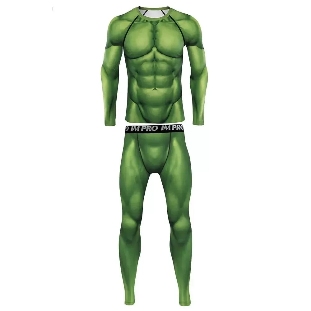 Men's 'Angry' Elite Long Sleeve Compression Set