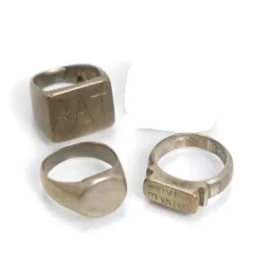 Mid 20th Century Tuareg Talismanic Finger Rings Collection