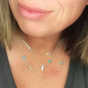 Minimalist Turquoise Nugget Necklace