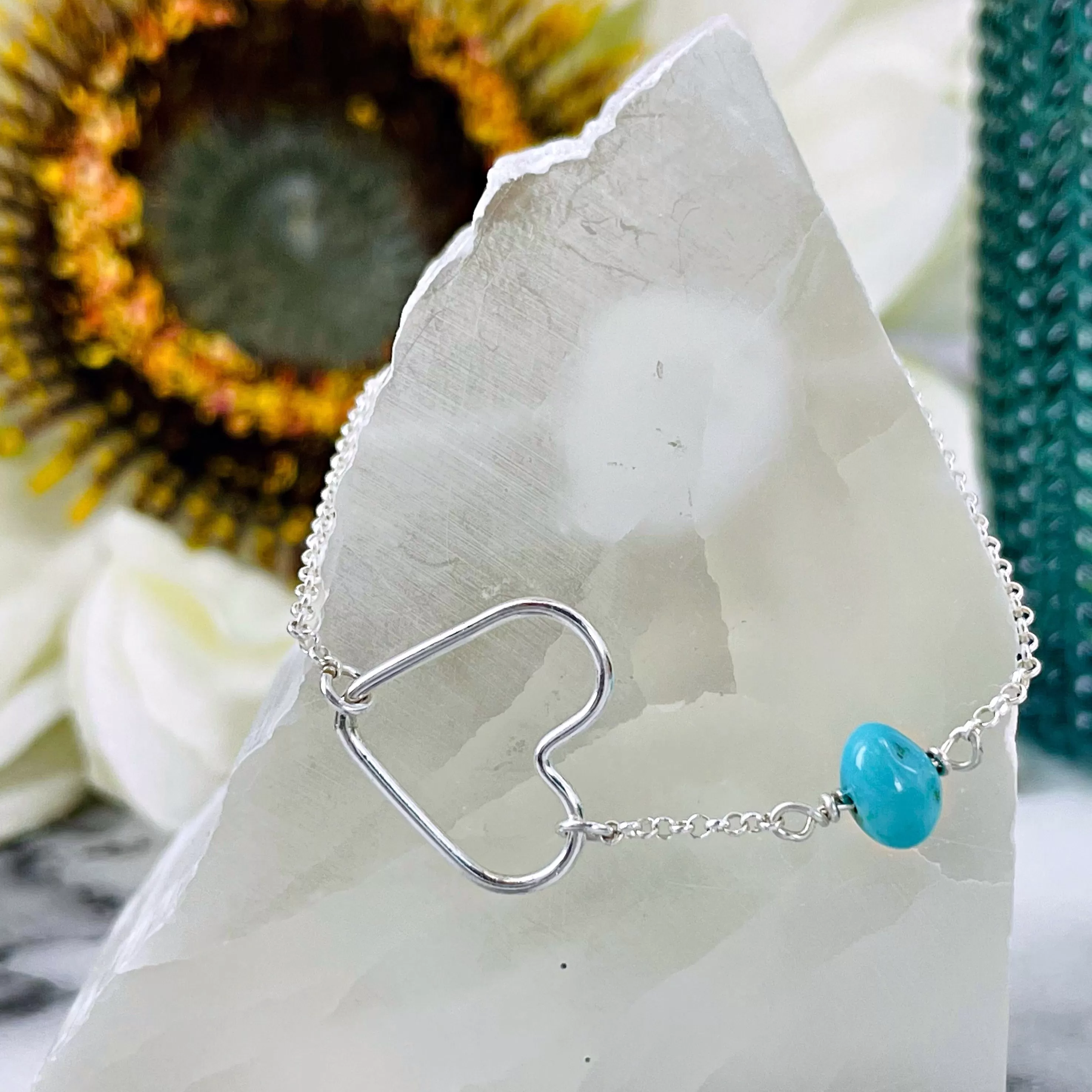 Minimalist Turquoise Nugget Necklace