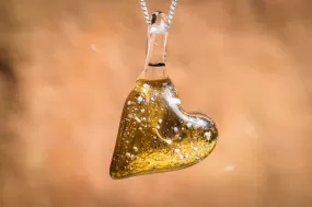 Molten Gold Pendant Cremation Pendant