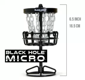 MVP Black Hole Micro Desk Top Basket (6.5 Tall)