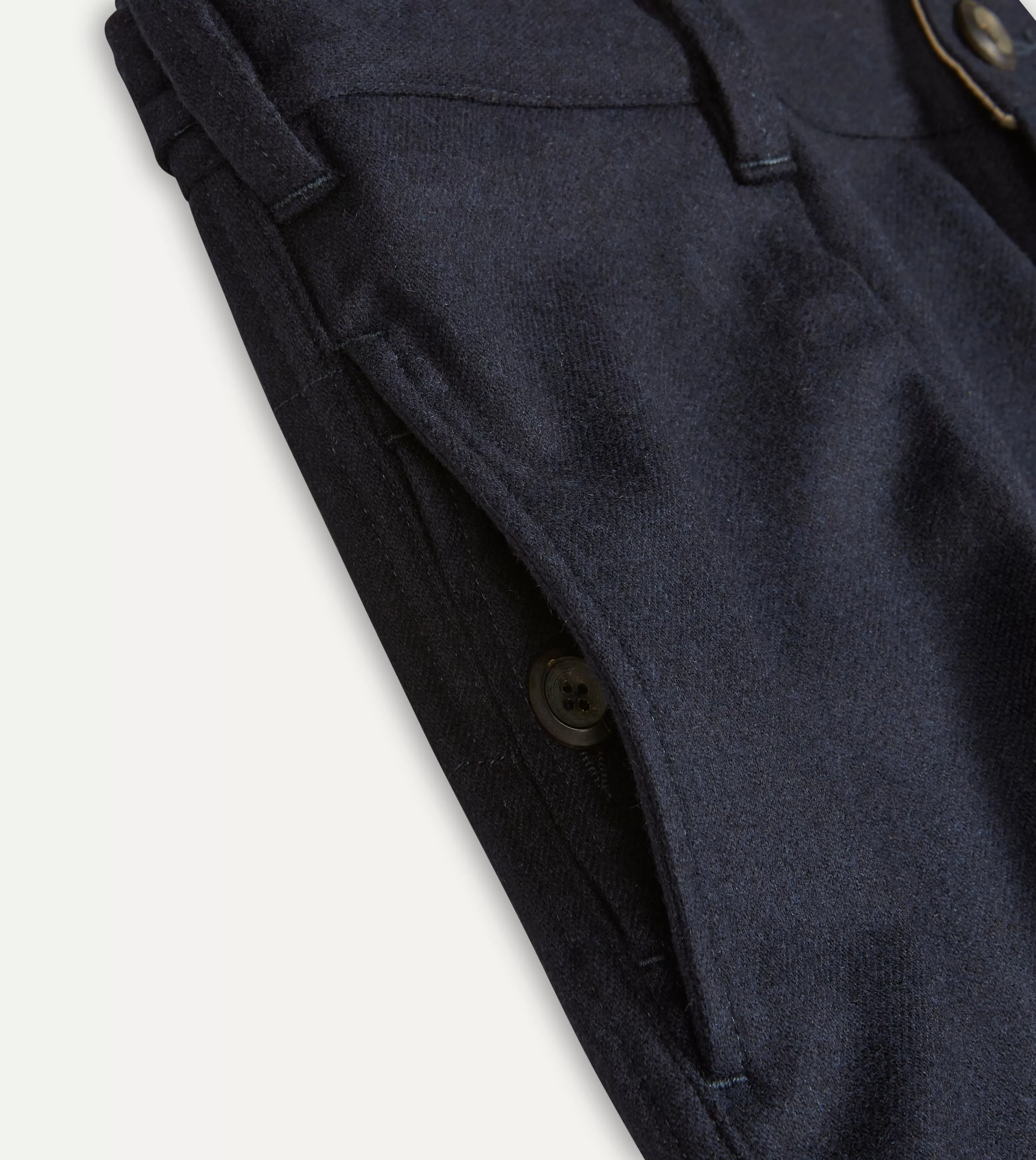 Navy Merino Wool Games Trouser