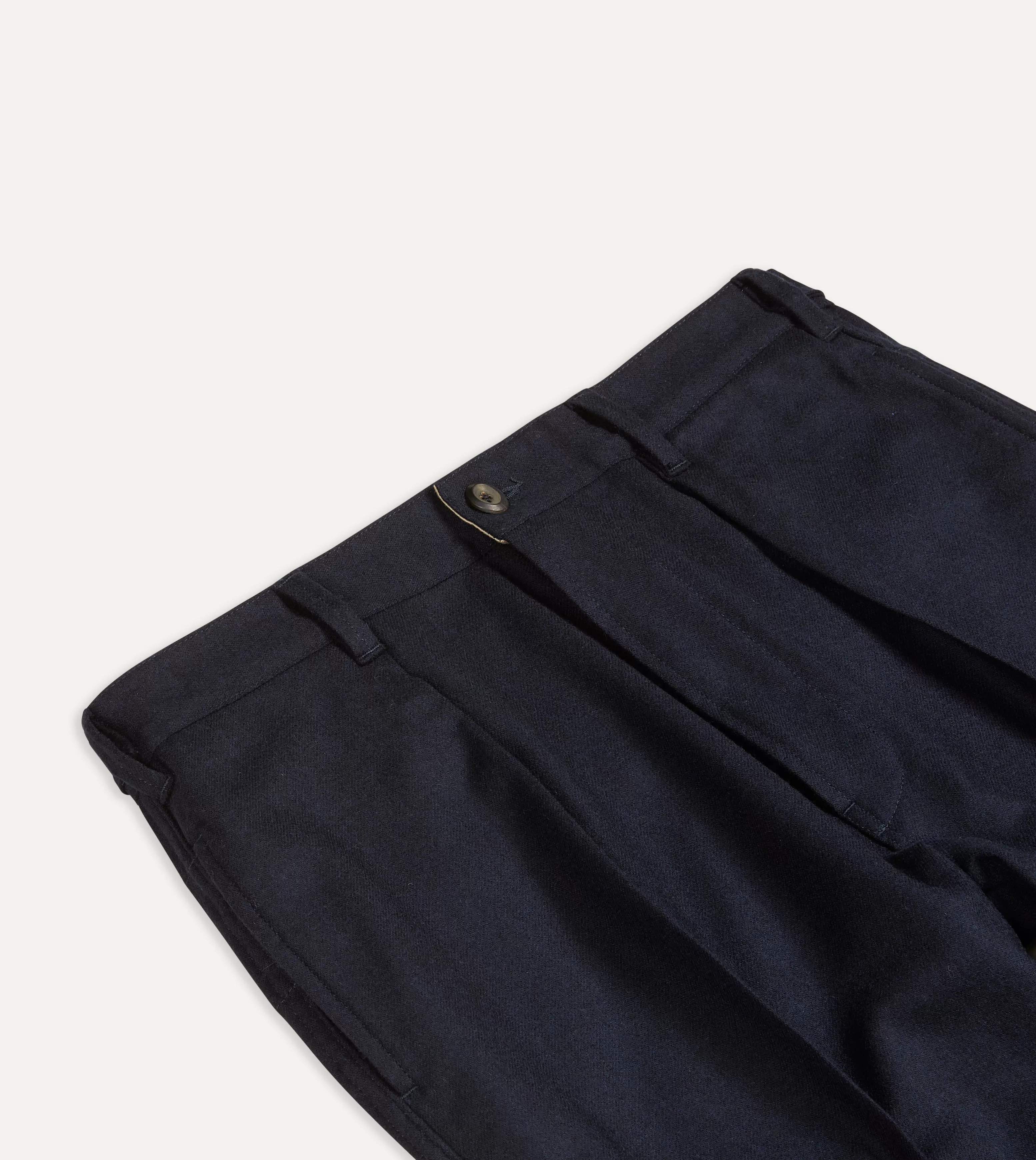 Navy Merino Wool Games Trouser