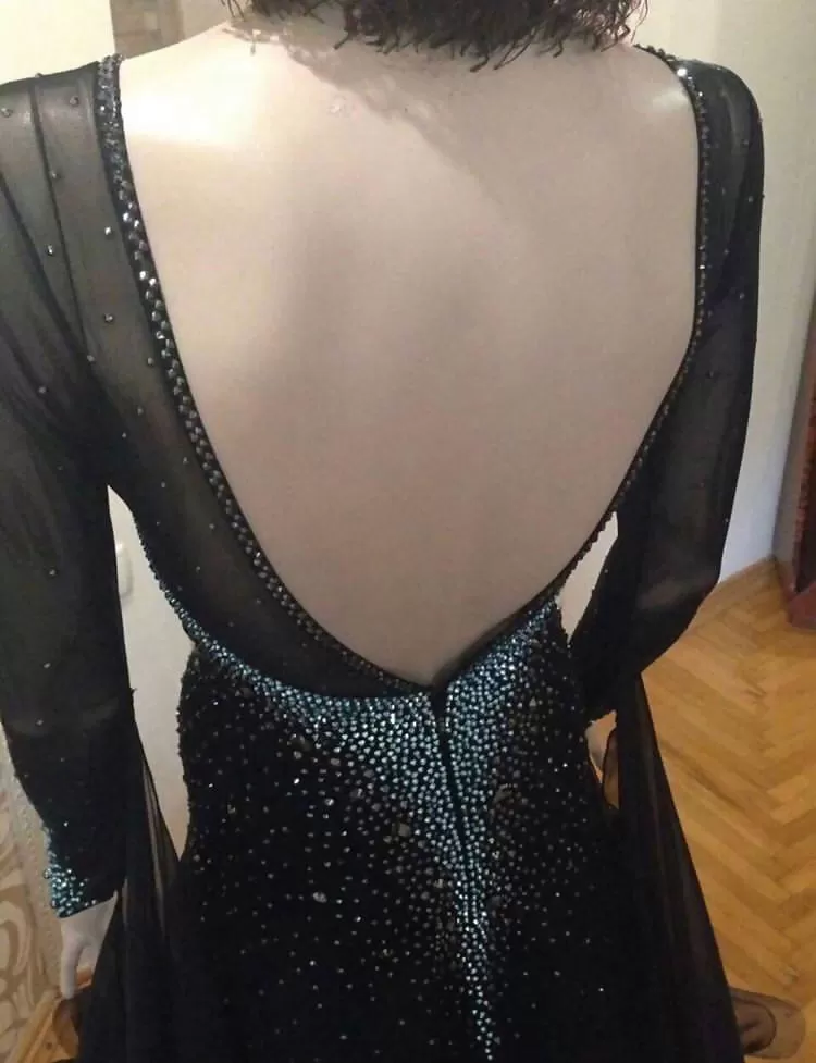 New Black Standard Ballroom Dress