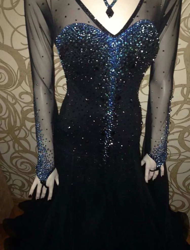 New Black Standard Ballroom Dress