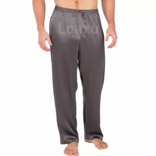 Not Too Easy Men Silk Pajama Pants