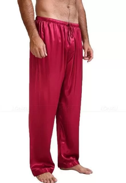 Not Too Easy Men Silk Pajama Pants