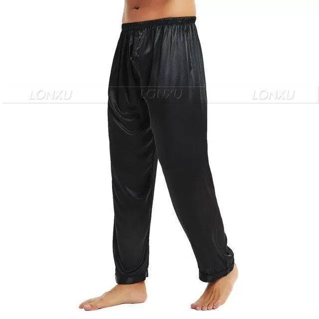 Not Too Easy Men Silk Pajama Pants