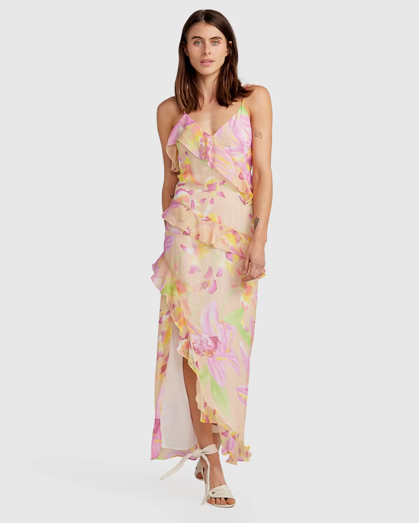 Ocean Eyes Limited Edition SILK Maxi Dress - Floral