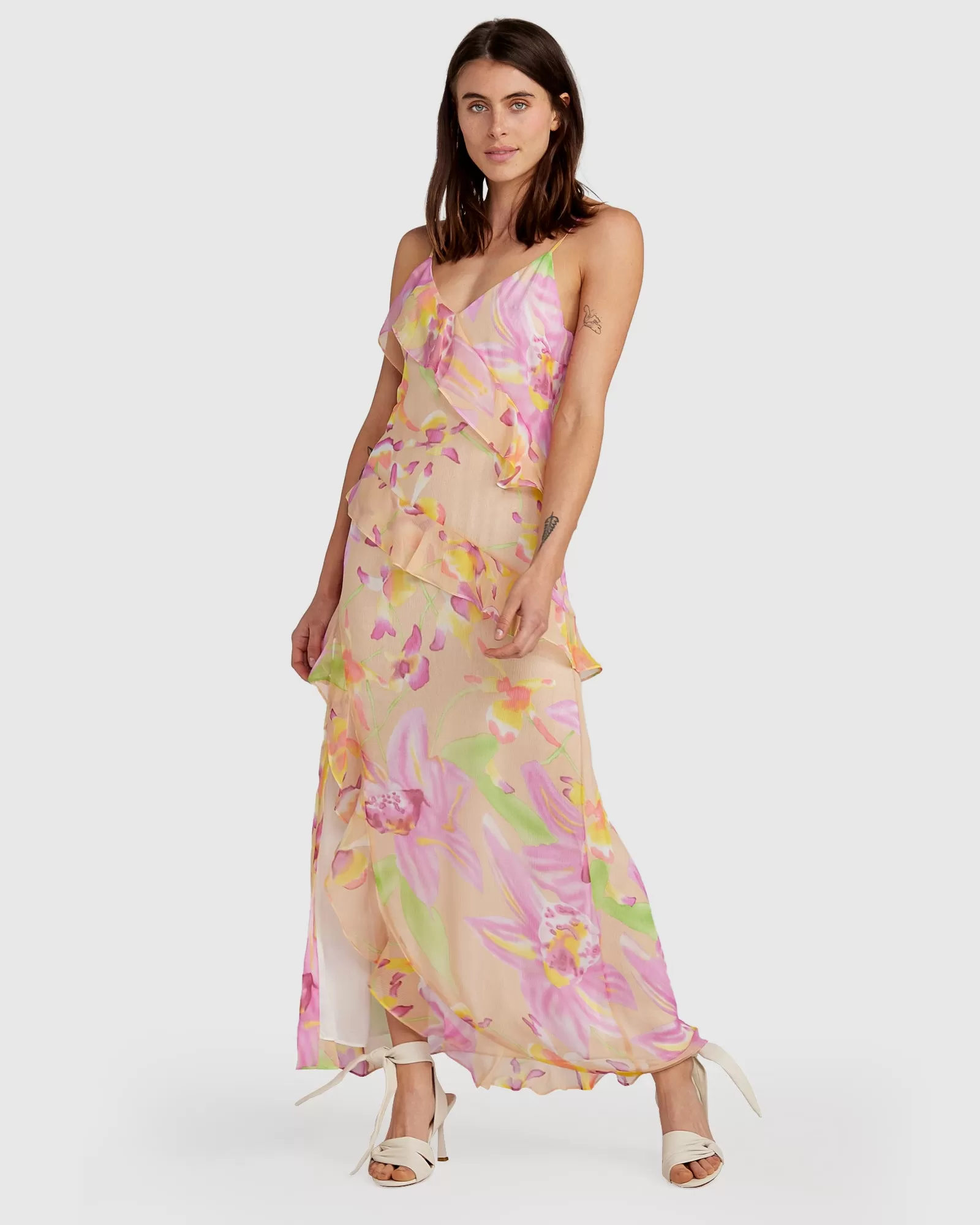 Ocean Eyes Limited Edition SILK Maxi Dress - Floral