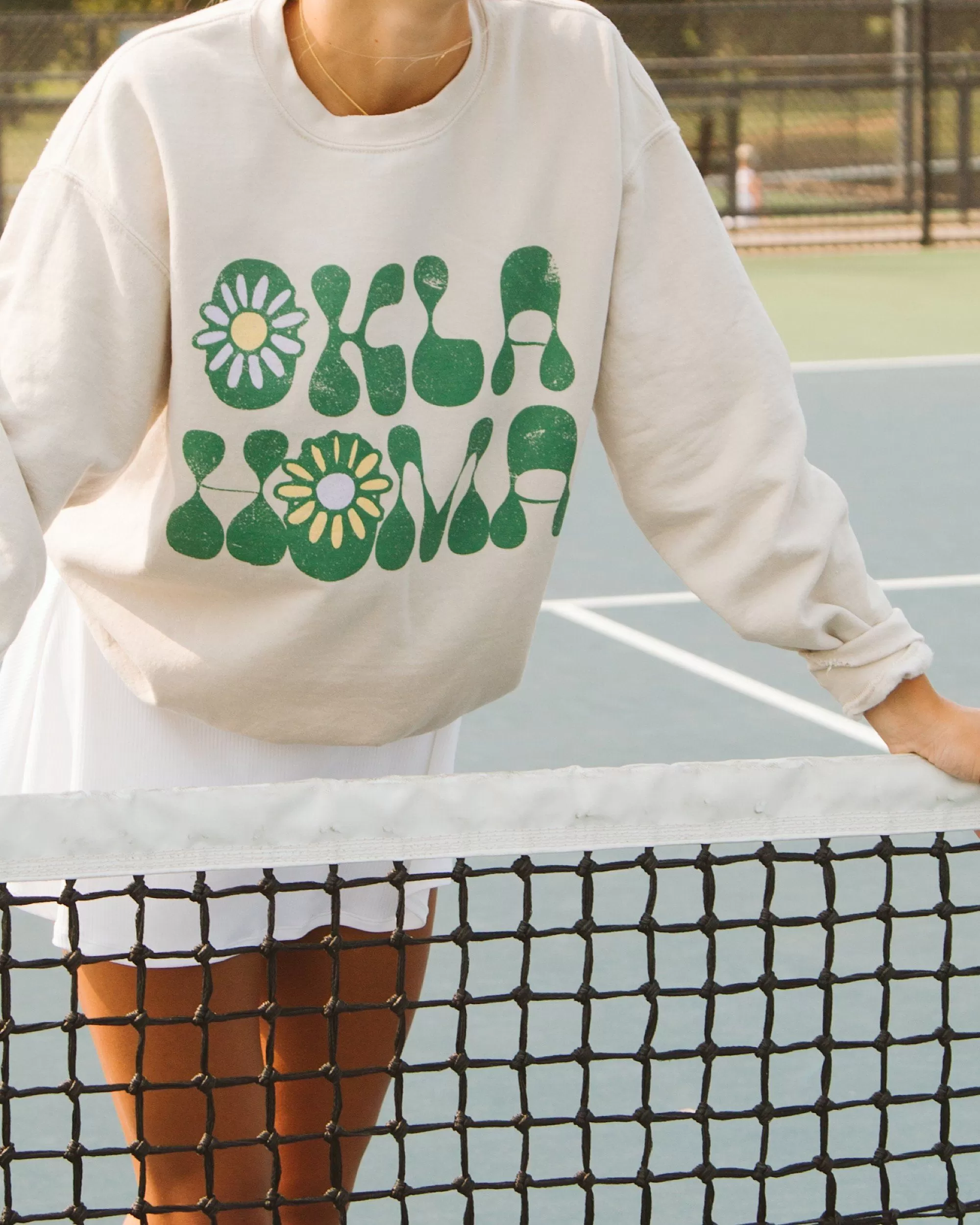 Oklahoma Flower Sand Thrifted Sweatshirt (FINAL SALE)