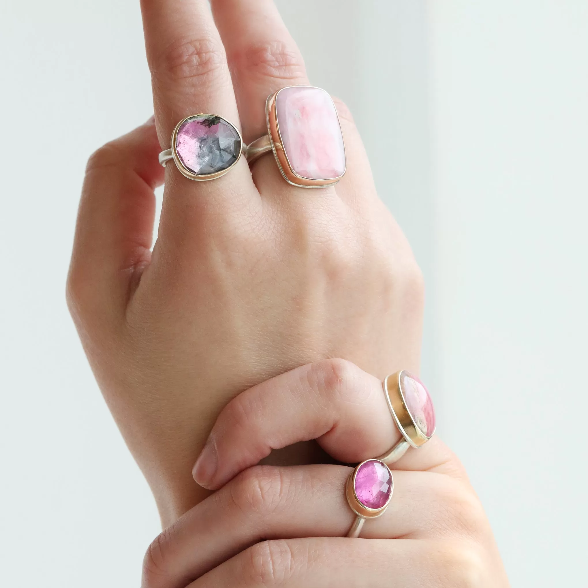 Oval Rose Cut African Ruby Ring