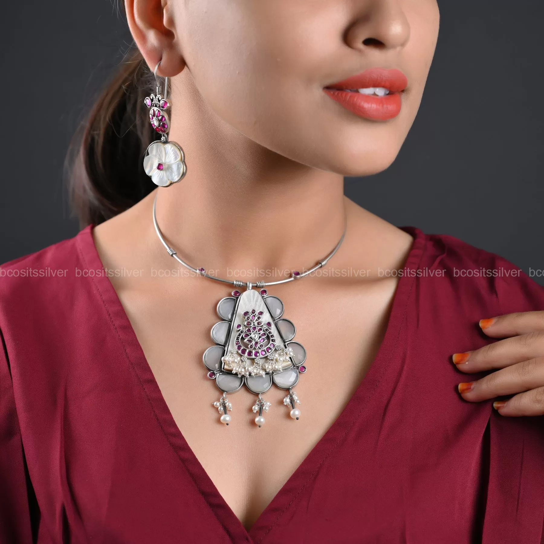 Oxidized Neckpiece - 1197