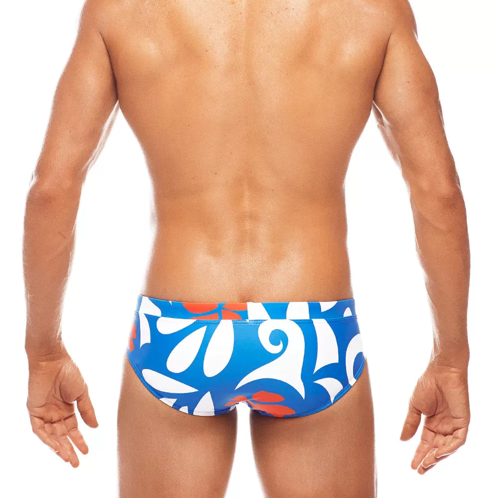 Pacific Swim LoRise Brief (Blue/Red)