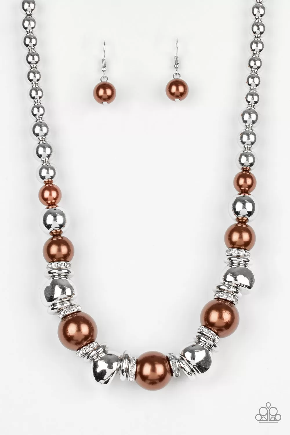 Paparazzi Hollywood Haute Spot Necklace-Brown