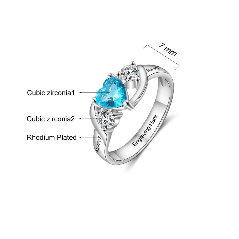 Personalized Birthstone Rings For Women