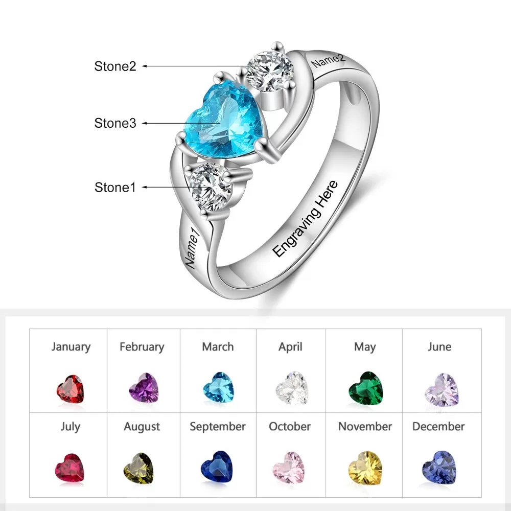 Personalized Birthstone Rings For Women