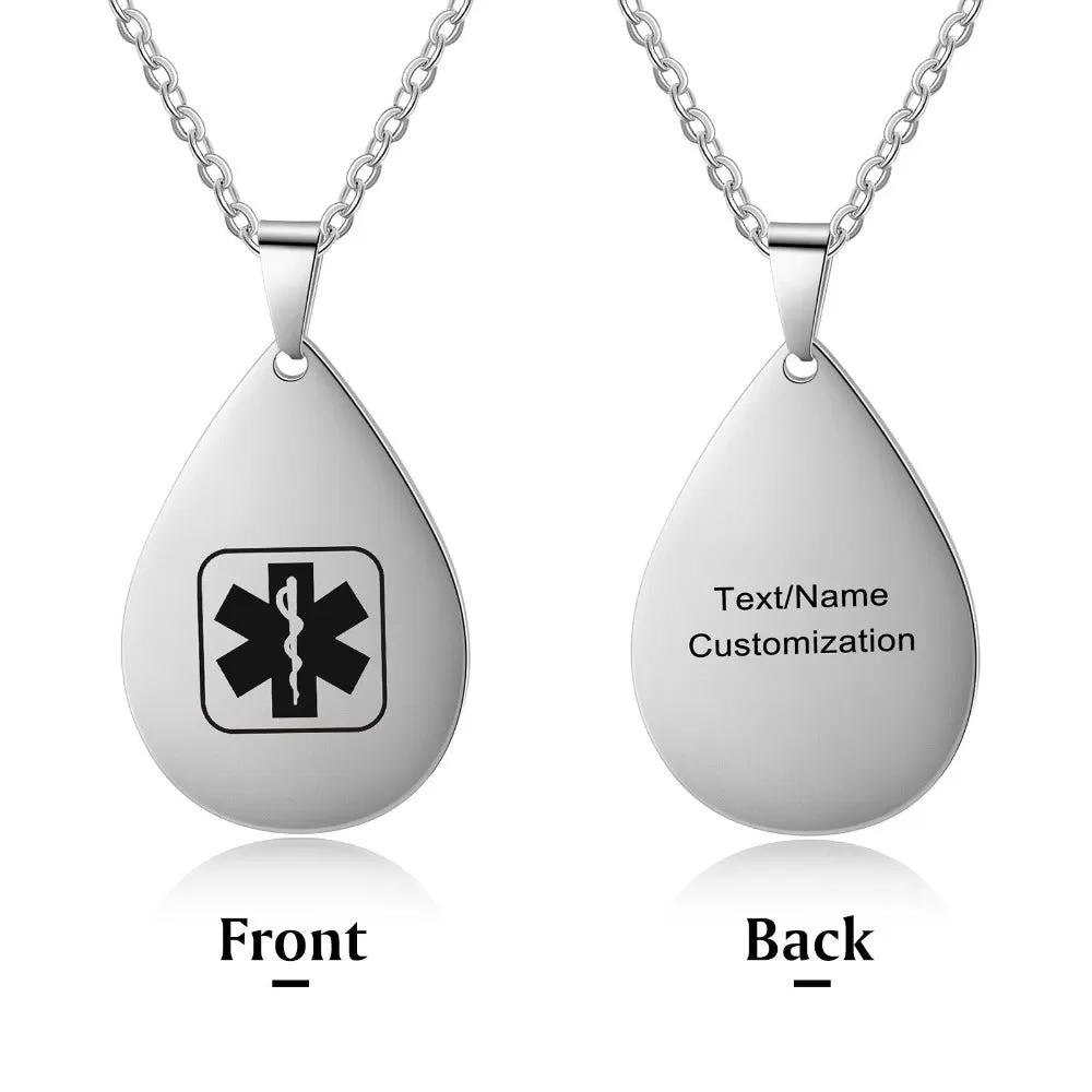 Personalized Medical Alert Necklaces For Men And Women