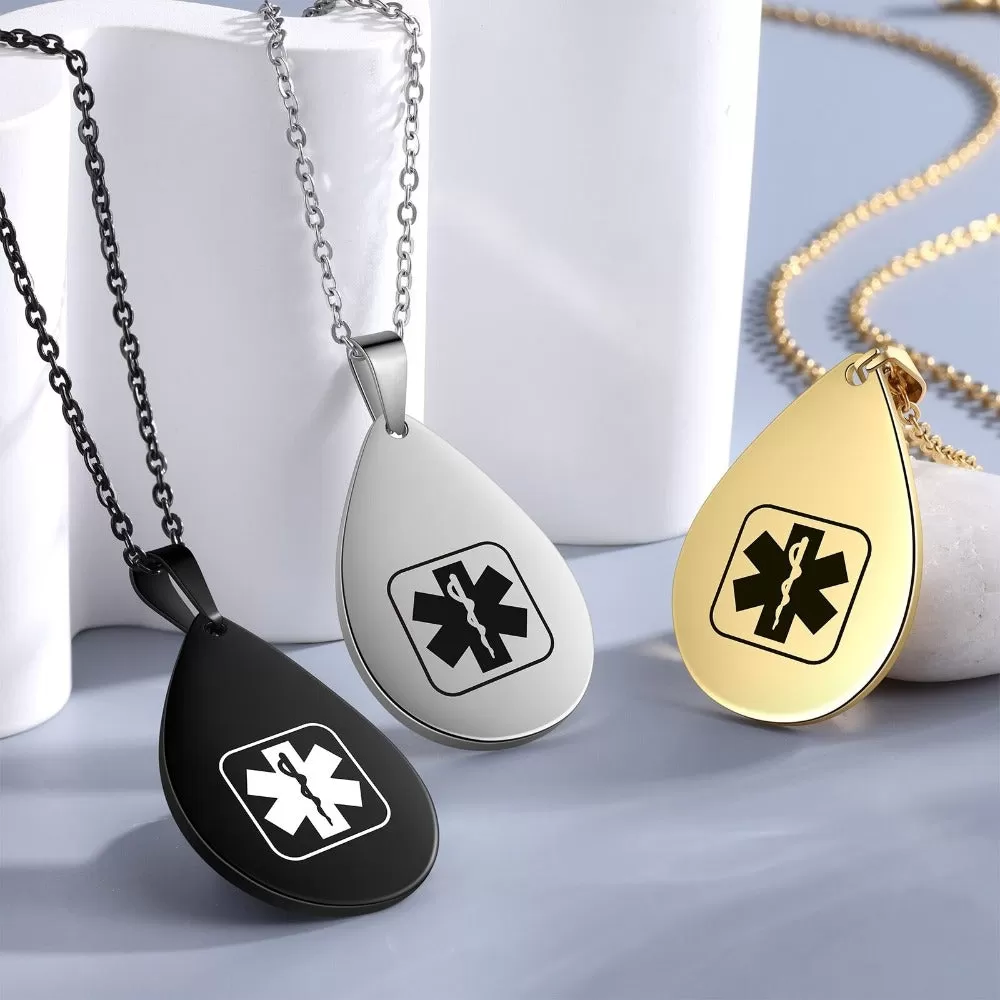 Personalized Medical Alert Necklaces For Men And Women