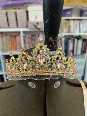 Pink and gold tiara - hire only