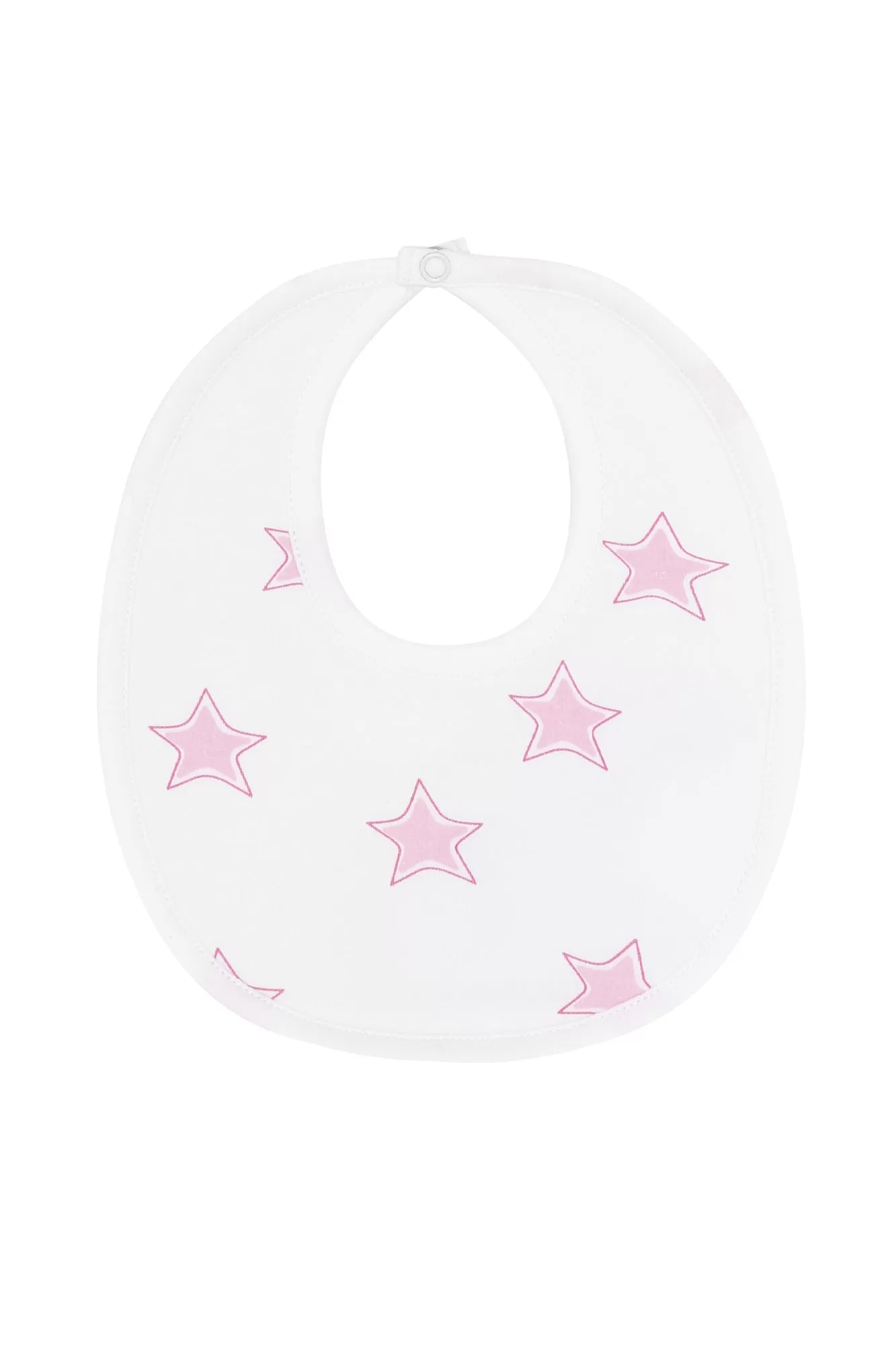 Pink Stars Print Bib