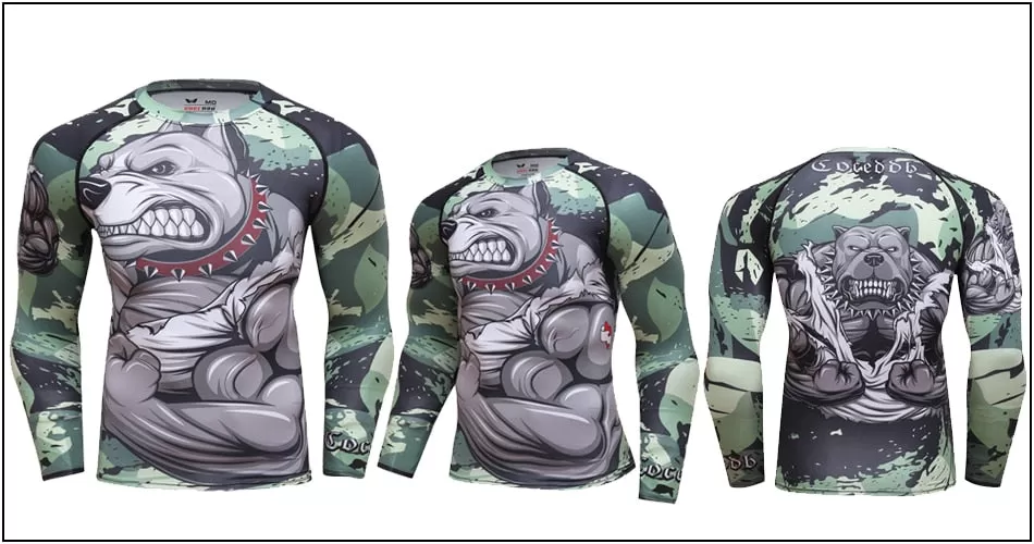 Pit Bull Compression Elite Long Sleeve Rashguard Set