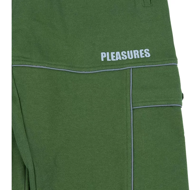 PLEASURES ORACLE CARGO SWEATPANTS GREEN P21W028